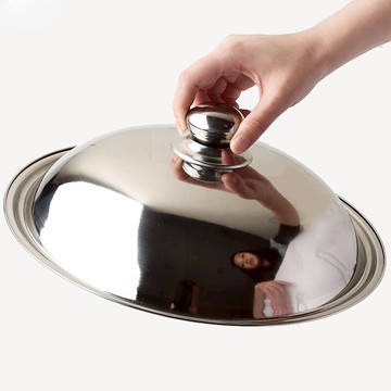 不銹鋼鍋蓋 32cm炒鍋蓋子家用加厚高蓋大小通用火鍋蓋 老式鐵鍋蓋