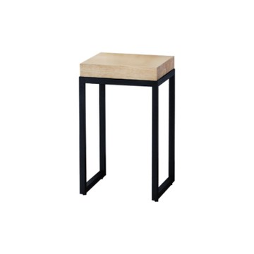 柏蒂家居-蓋瑞工業風方型花架/玄關桌/置物收納架-低-35x35x53cm