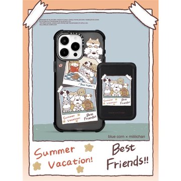 【bluecorn】藍色苞米聯名miiiiichan照片墻防摔手機殼適用于iPhone16 PRO MAX15pro14磁吸卡通保護套magsafe