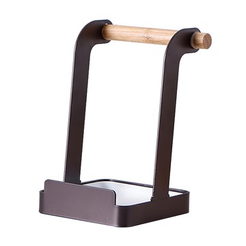 MONACO OLIVE 木柄鐵製 10x10x16公分 黑色 多功能餐具架  1個