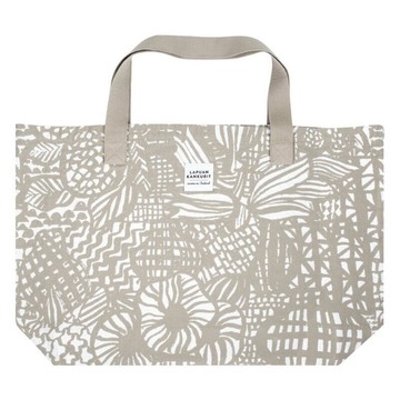 MATTI PIKKUJÄMSÄ合作款有機棉大布包 (VERANTA 米白)