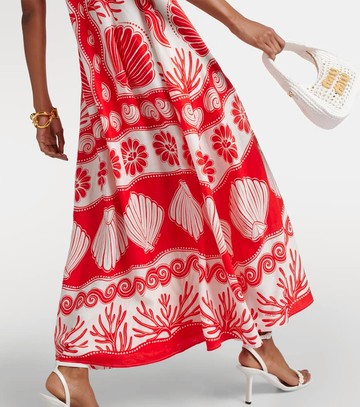 Farm Rio Ainika Shell linen-blend maxi dress