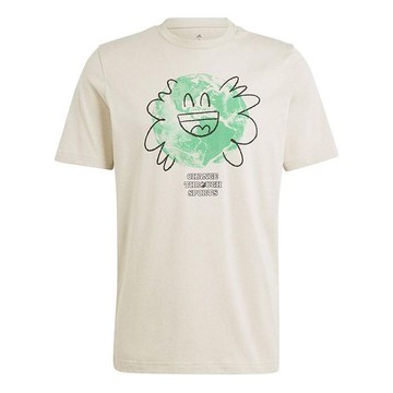 adidas Sportswear Change Through Sports Earth T-Shirt 'Beige Green'