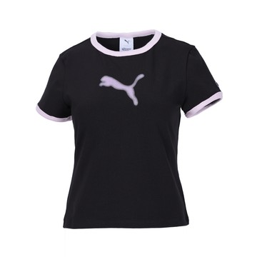 PUMA 飛天小女警系列撞色滾邊短袖T恤 女性