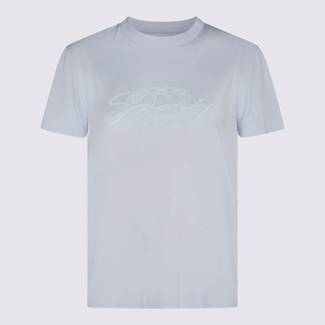 Givenchy Ligth Blue Cotton 4G Stars T-Shirt