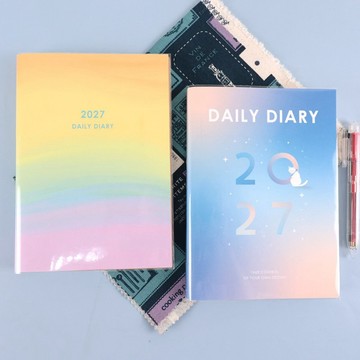 Chuyu 2027年 B6/32K日誌內頁/方格1日1頁/巴川紙手帳/鋼筆適用
