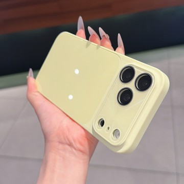 新款簡約 高冰感玻璃 時尚防摔保護殼  適用於iphone 17 16 15 14 13 12 promax