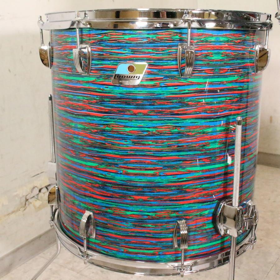 (中古)Ludwig   Classic Maple Limited 2002 Psychedelic Red 22 12 13 16 4pc ラディック ドラムセット(池袋店)