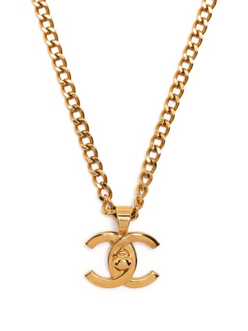 CHANEL Pre-Owned - 1997 turn-lock chain necklace - women - Gold Plated - One Size