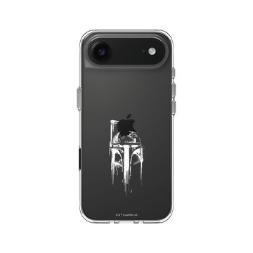 iPhone Air Clear Case（相機按鈕） 透明 - 迪士尼-星際大戰 Star Wars - 波巴費特-噴漆白