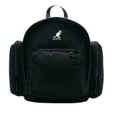 KANGOL 後背包 黑 袋鼠 方形 大容量 6455874020
