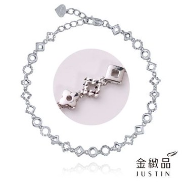 金緻品 鉑金手鍊 花漾心晴 PT950鉑金