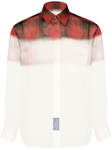 Maison Margiela - Pendleton checked shirt - men - Wool/Polyamide - 41 - White