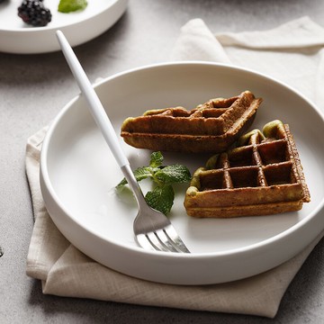 北歐家用陶瓷盤子西餐盤子圓形炒飯碗盤牛排盤平盤早餐盤餐具套裝