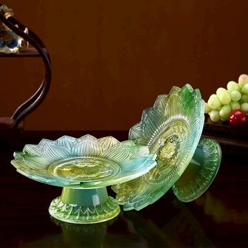 免運 快速出貨 供盤 家用 供奉拜神供佛用品琉璃蓮花供果盤佛前供果果盤上供貢盤 母親節禮物