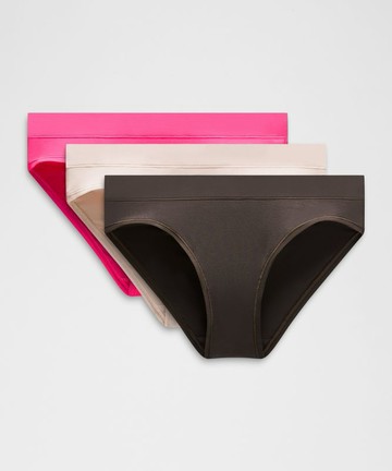 UnderEase Mid-Rise Bikini Underwear 3 Pack Size Large