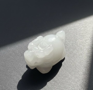 白翡翡翠龍龜 | 天然緬甸玉翡翠A貨 | 擺飾 | 擺件 | 送禮