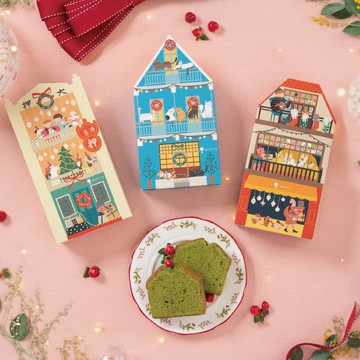 *最少訂購8盒*【聖誕禮盒】聖誕手工抹茶蛋糕 (切片裝)