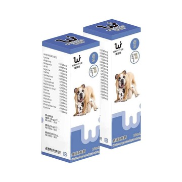 WEIYITER 【摩達客寵物】維益特狗狗鈣鎂液態鈣水120ml(2入組)-犬狗營養保健必備