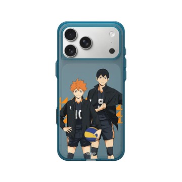 iPhone 17 Pro Max Clear (相機按鈕) 夜幕藍 - 排球少年 Haikyu!! - 日向翔陽 & 影山飛雄 01