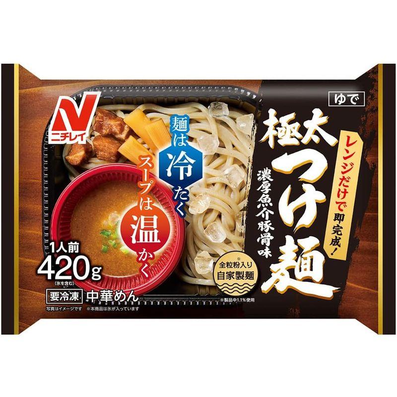 冷凍 ニチレイ 極太つけ麺 1人前(420g)×6個