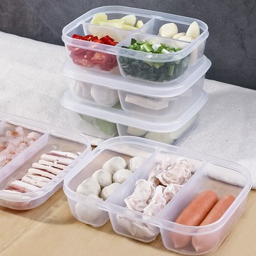 日本NAKAYA 日本製分隔保鮮盒/食物保存盒超值5入組