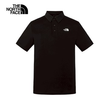 男款黑色舒適柔軟短袖POLO衫｜8BYKJK3