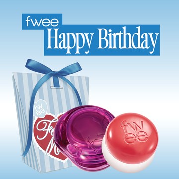 快速出貨【fwee】生日快樂🎂唇頰兩用布丁膏+唇頰兩用果凍膏(獨家禮盒)