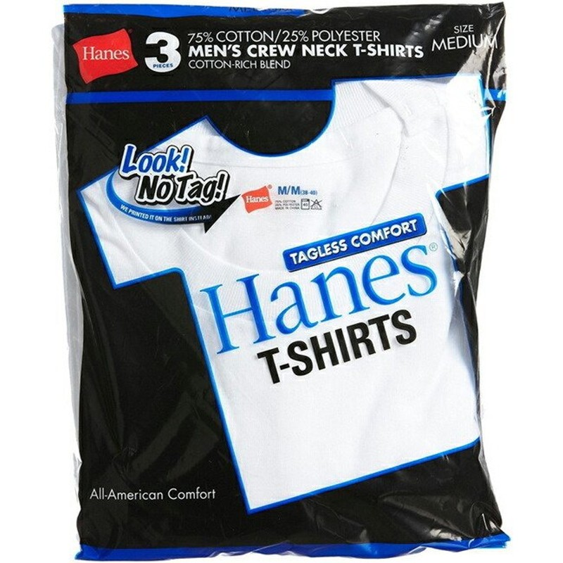 Hanes ヘインズ 青ラベルクルーネックTシャツ 3枚組 HM2115G 通販 LINEポイント最大0.5%GET | LINEショッピング