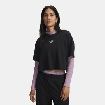 【UNDER ARMOUR】UA 女 Center LT 短袖T-Shirt_6015217-001