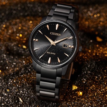 CITIZEN 星辰 璀璨星空光動能男錶 聖誕節 禮物(BM7595-89E)39mm