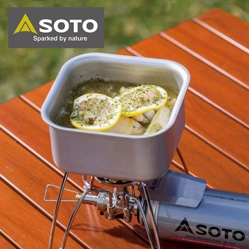 ├登山樂┤日本SOTO 極簡方型露營鍋 厚鋁煮飯神器 # ST-3108