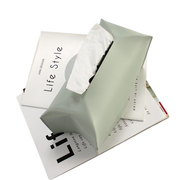 STOLIVING 人造皮革面紙套 24x12x12.5 公分  薄荷綠  1個