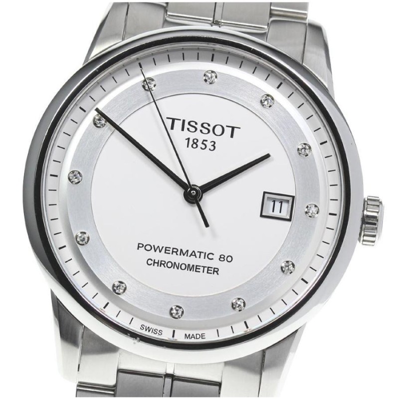 TISSOT】ティソ T-クラシック ラグジュアリー T086408 ダイヤ 自動巻き