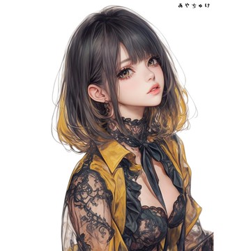 【2 月新作 2】07-092-0056 人物貼紙 黃黑色