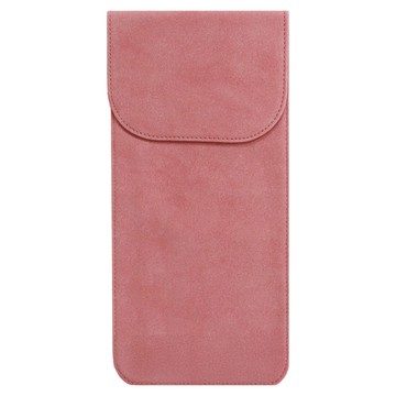 BOHO 羅技 K380 藍牙鍵盤麂皮保護套/收納包  1個  靛藍粉紅色  14.3 x 30 cm