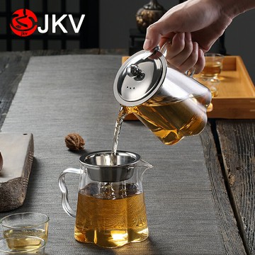 飄逸杯玻璃花茶壺功夫泡茶壺煮茶壺家用茶具套裝過濾紅茶壺茶道杯