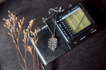 吉他琴頭925純銀項鍊