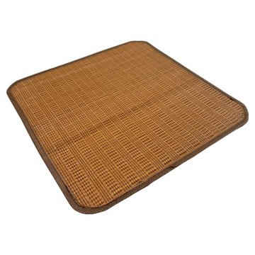美思夢碳化雙竹坐墊 天然孟宗竹 透氣涼爽 四季通用 居家辦公車用  1入  棕色  45 x 45cm