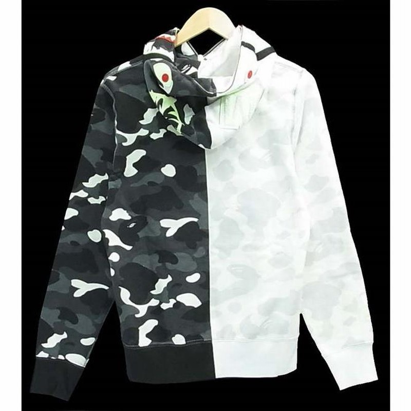 City camo half 2025 shark full zip hoodie