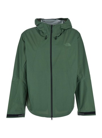 The North Face Green Jacket With Logo Printed On The Front In Tech Fabric Man