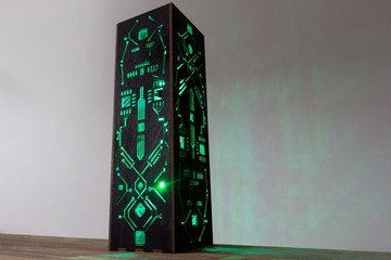 對稱賽博 LED 燈 - 為程式設計師與開發者打造的個人化夜燈