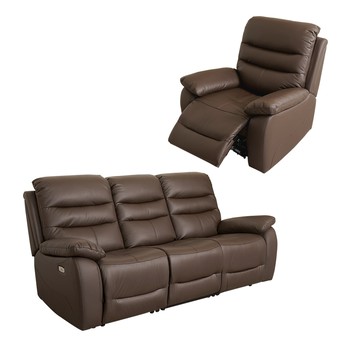 Homelike 喜家居1+3人座電動沙發組(2329)