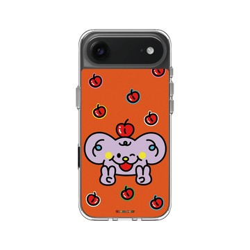 iPhone Air Clear Case（相機按鈕） 透明 - Carol Meat 卡肉 - 櫻桃紫狗