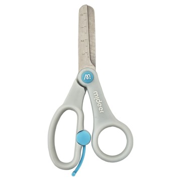 mideer 兒童多功能省力剪刀 MD-3319 3歲以上  湖水藍  1支