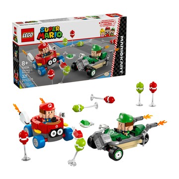 LEGO 樂高 瑪利歐賽車 益智積木玩具組  321件  瑪利歐寶寶 vs 路易吉寶寶  1盒