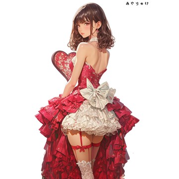 【12月新品6】07-111-0025 人物貼紙 性感情人節女孩