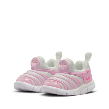 NIKE 運動鞋 童鞋 小童 兒童 毛毛蟲鞋 套腳式 DYNAMO FREE TD 粉白 343938-100