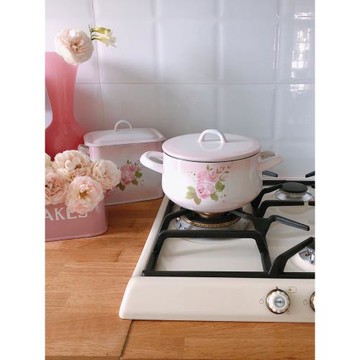 INS北歐超值微瑕厚重搪瓷 琺瑯鍋燉鍋熬粥煲湯燃氣電磁爐火鍋裝飾