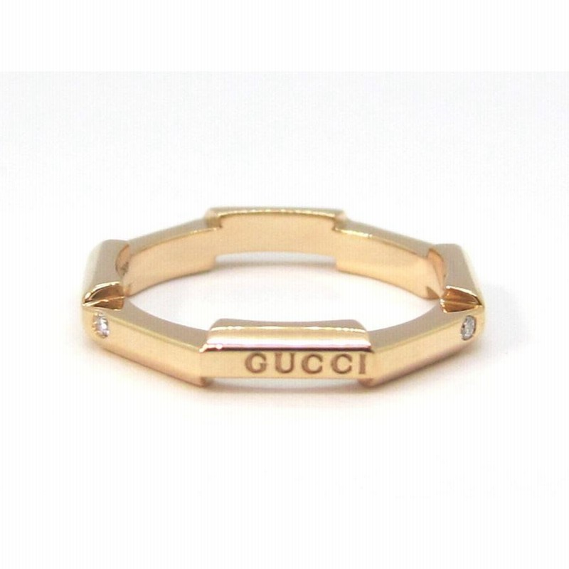 グッチ GUCCI リンクトゥラブリング #6 ダイヤ 0.04ct K18